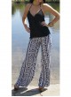 Women's High Waisted Print Trousers